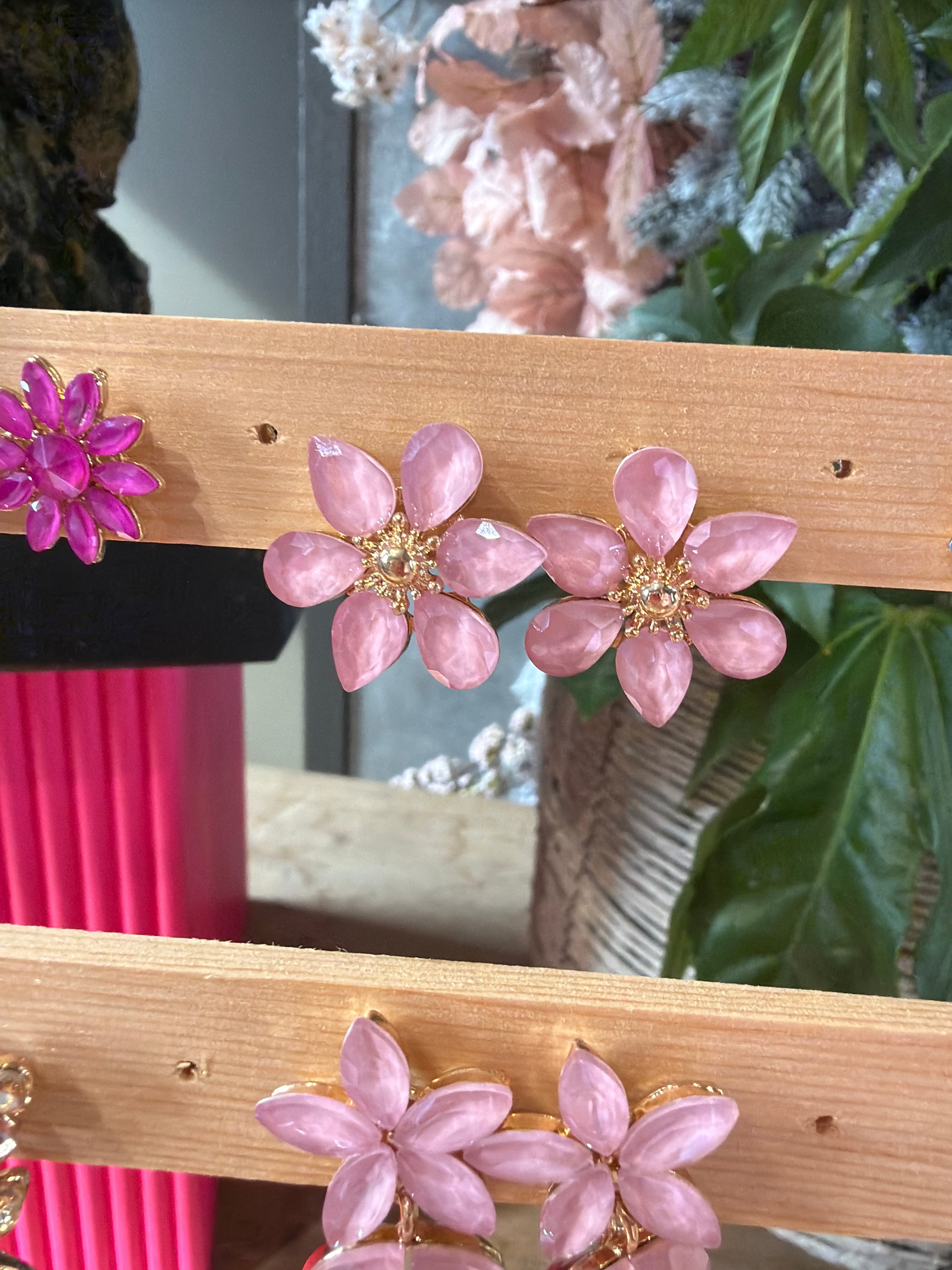 Boucles d’oreilles fleurs 
