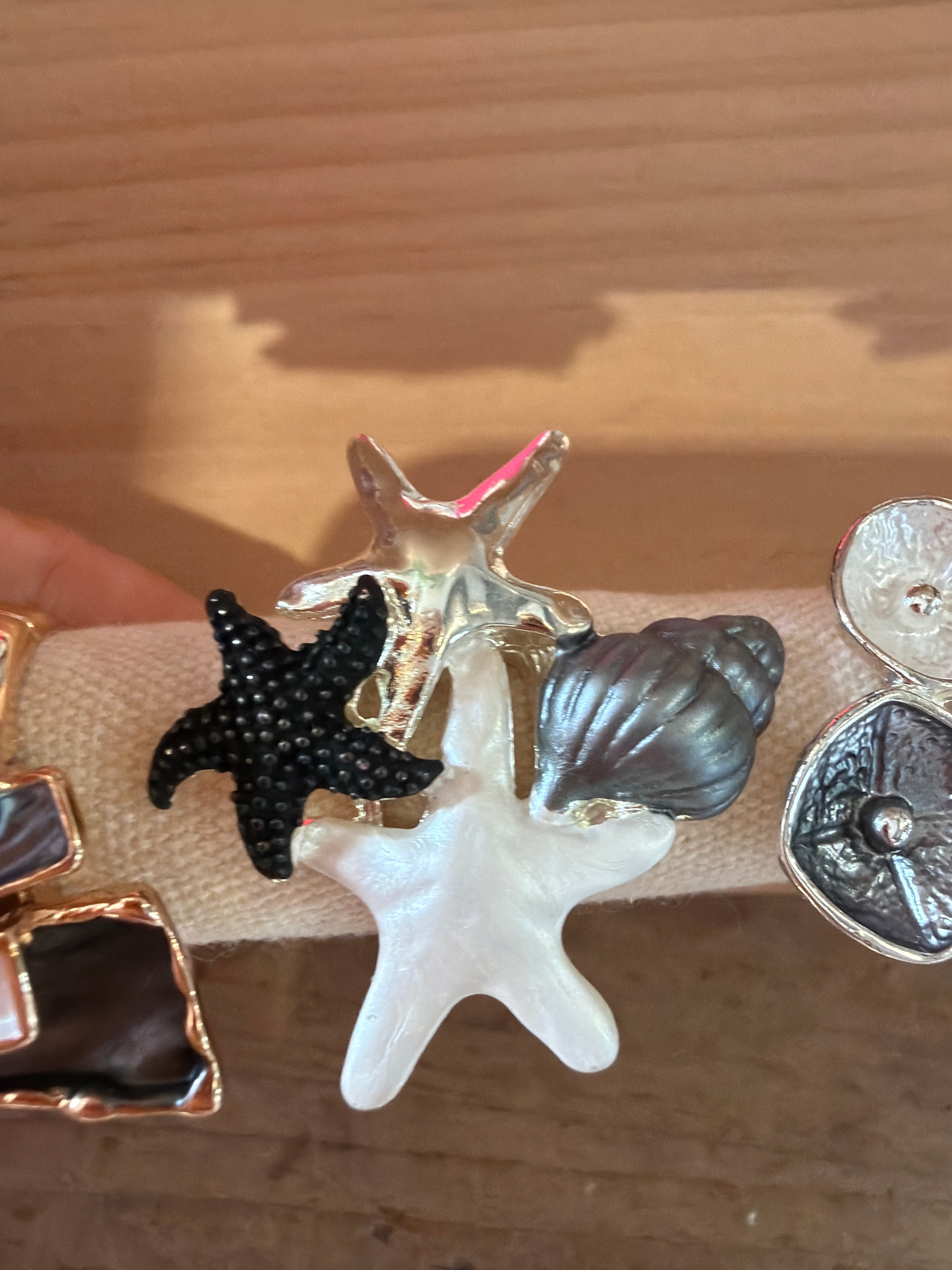 Bague coquillages 