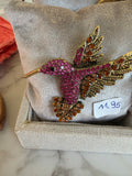 Broche colibris 