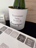 Économiser de l’eau … buvez du champagne 