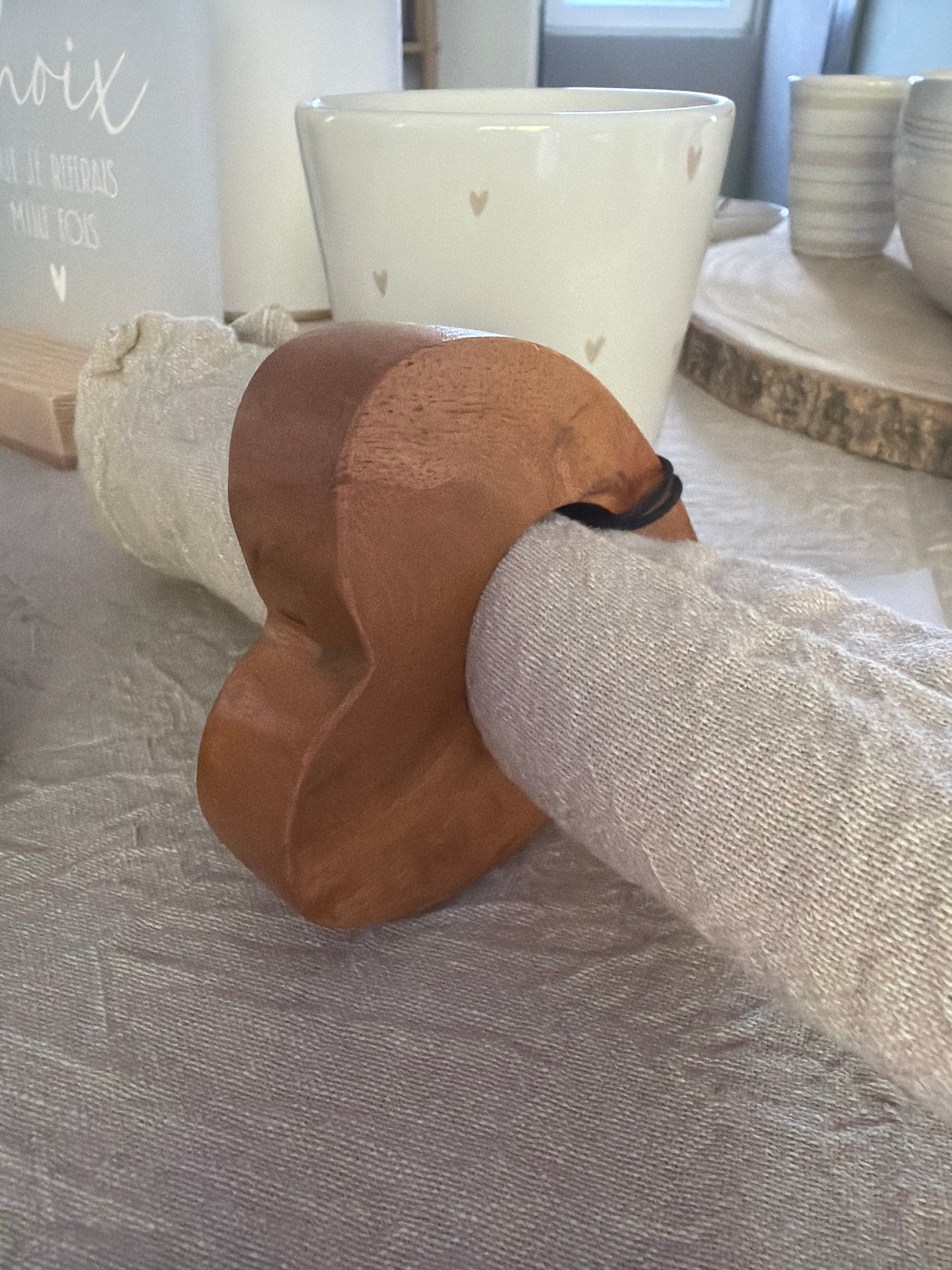 Ronde de serviette en bois 