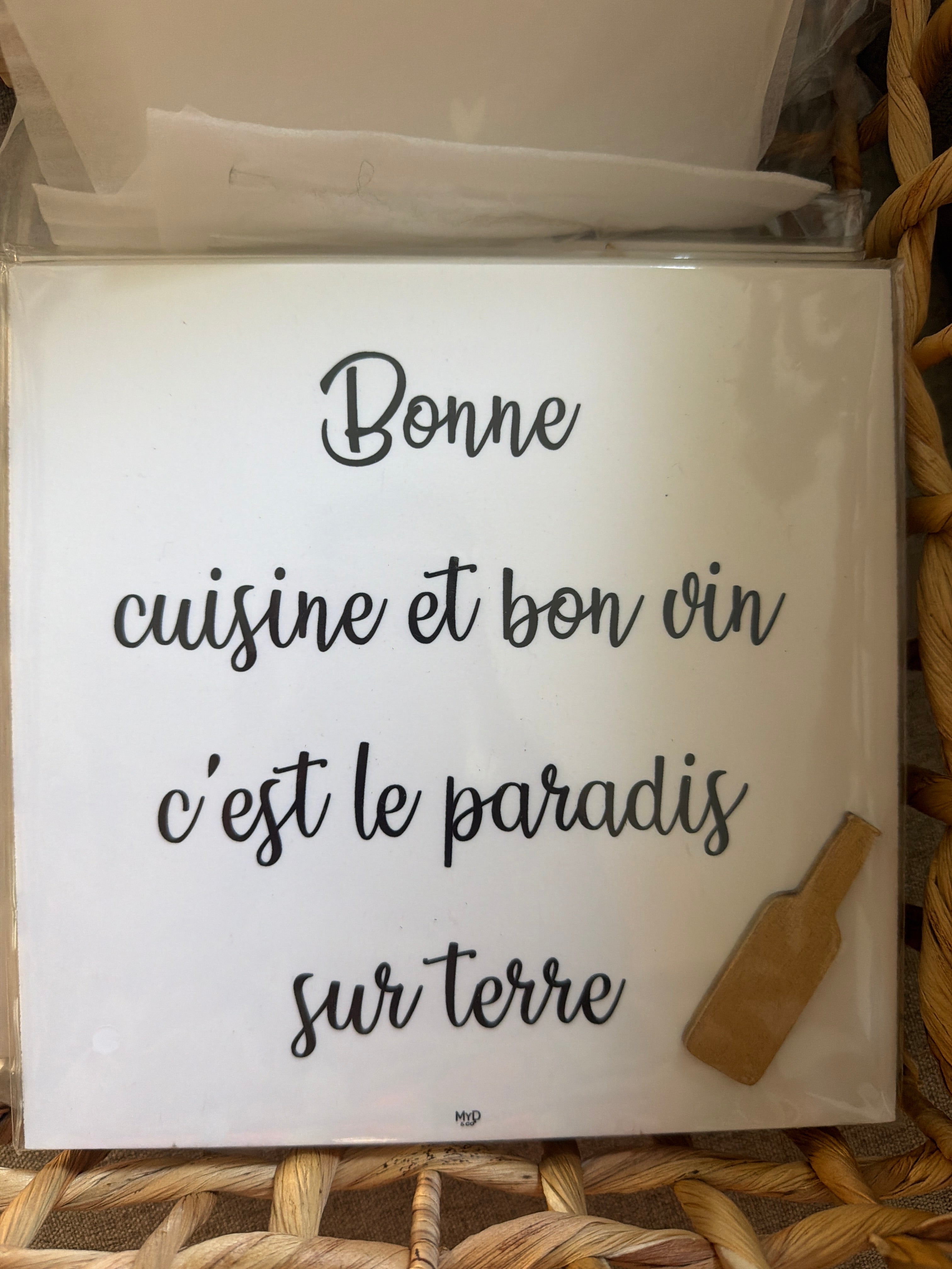 Cadre sur pieds dorés 