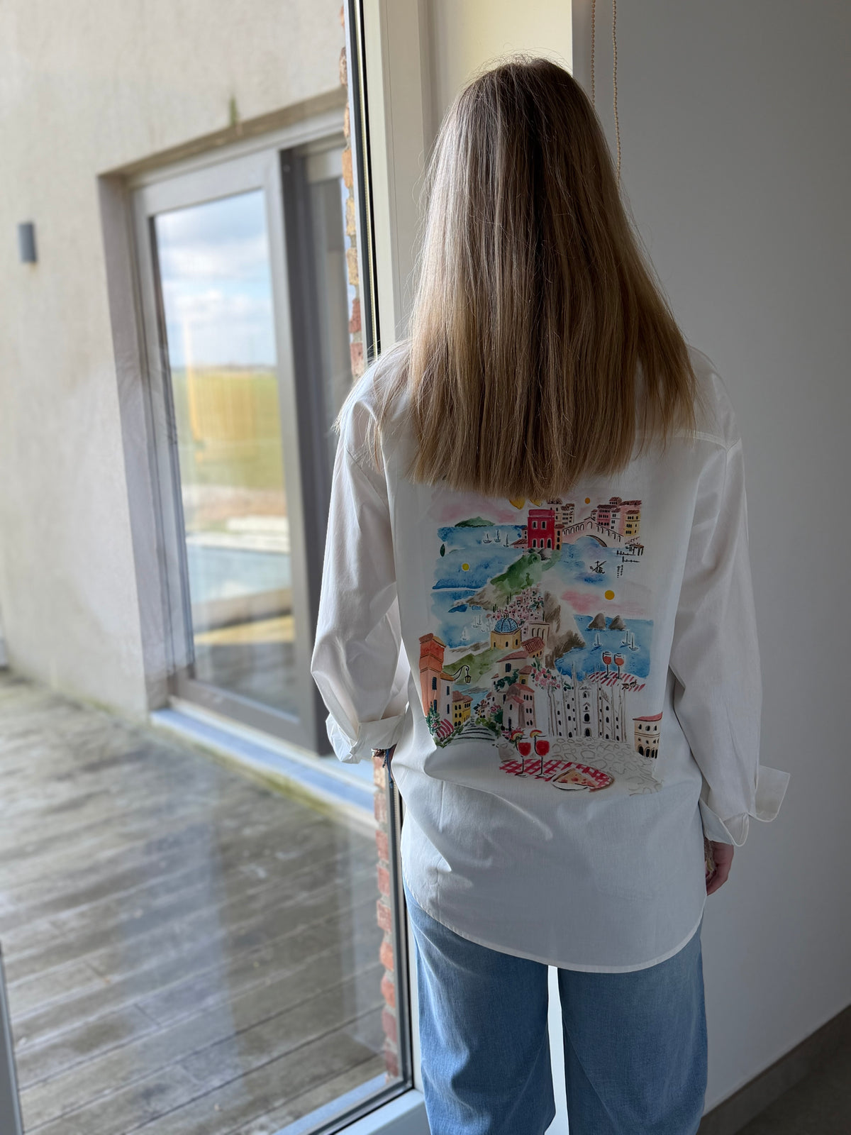Chemise blanche Amalfi Coast