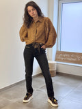 Chemise camel transparente