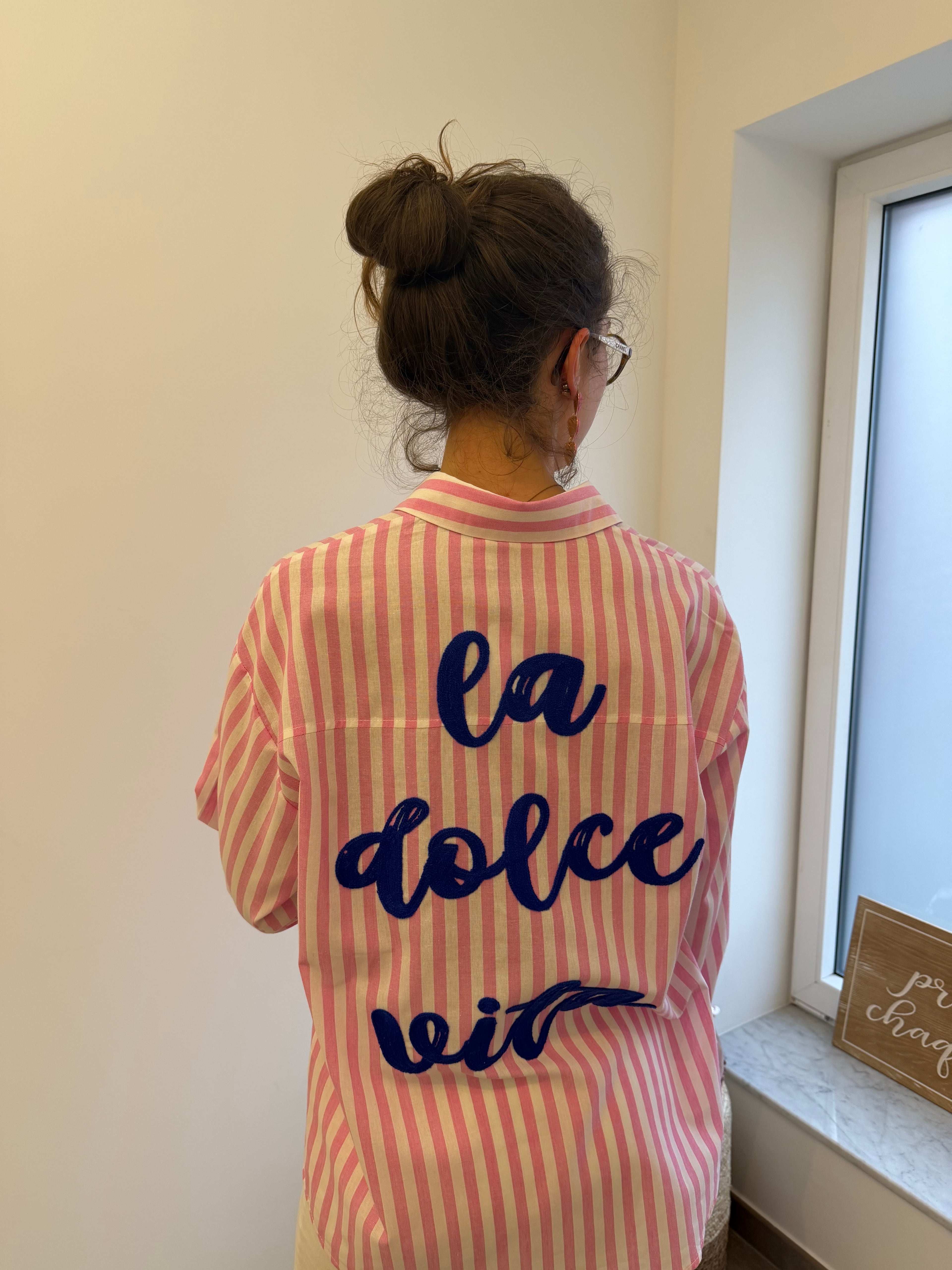 Chemisier La Dolce Vita rose (2)