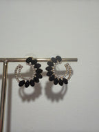 Boucles d’oreilles bijoux  – Noir