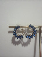Boucles d’oreilles bijoux  – Bleu