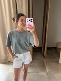 Short chino blanc 