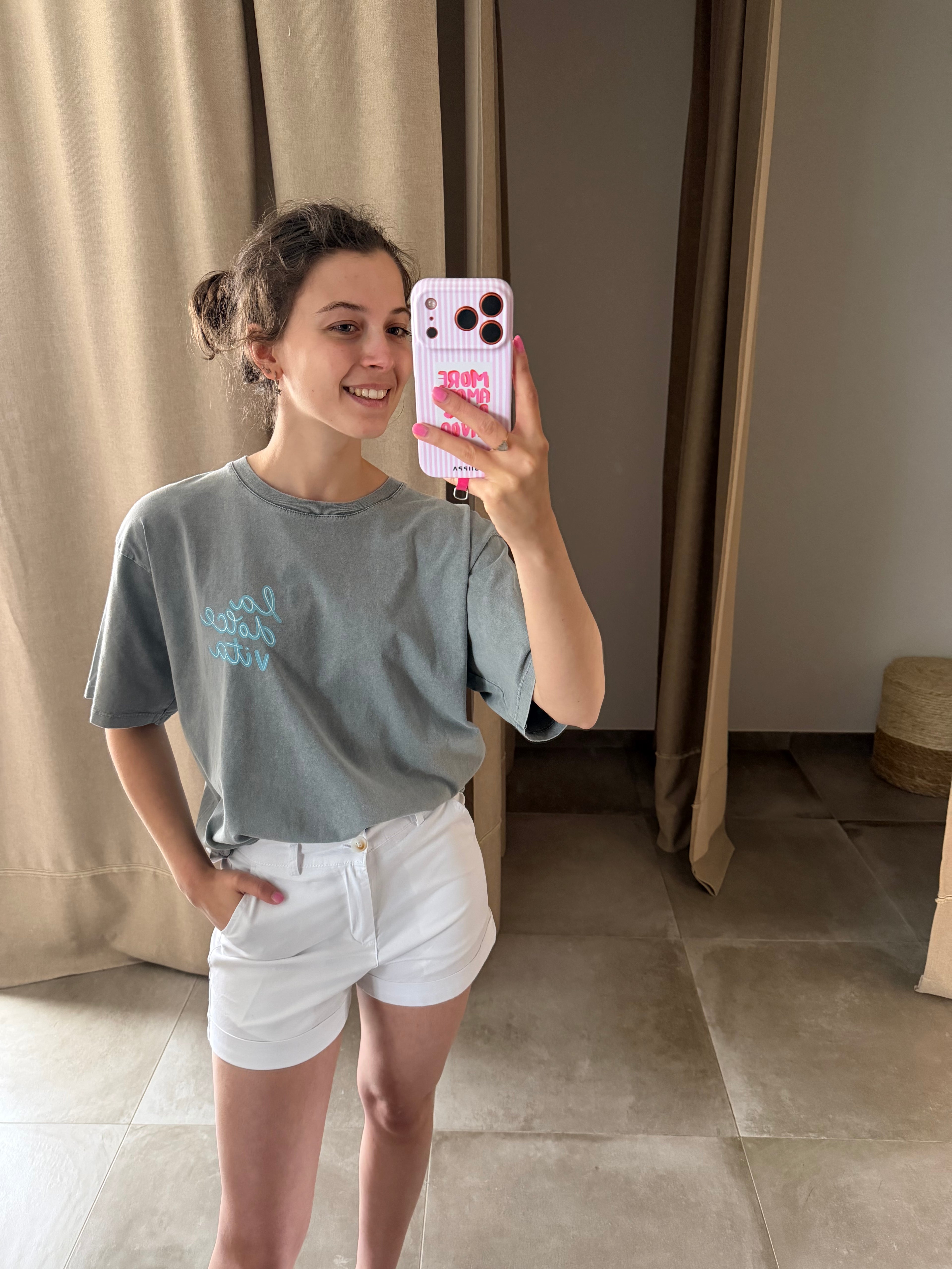 Short chino blanc 