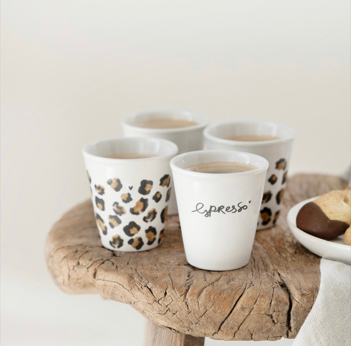 Tasse espresso léopard 