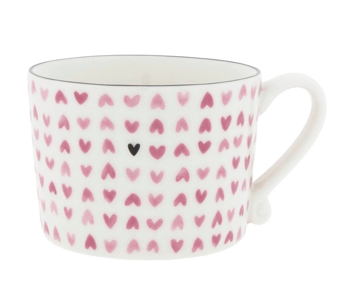 Grande tasse cœur rose