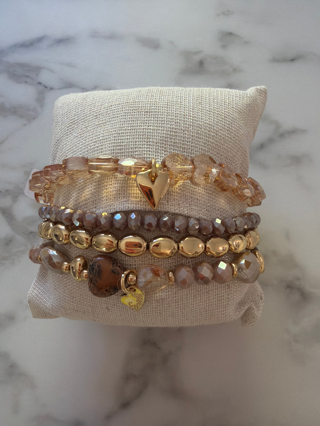 Bracelet 4 rangs de perles 