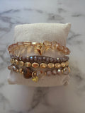 Bracelet 4 rangs de perles 