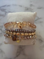 Bracelet 4 rangs de perles 