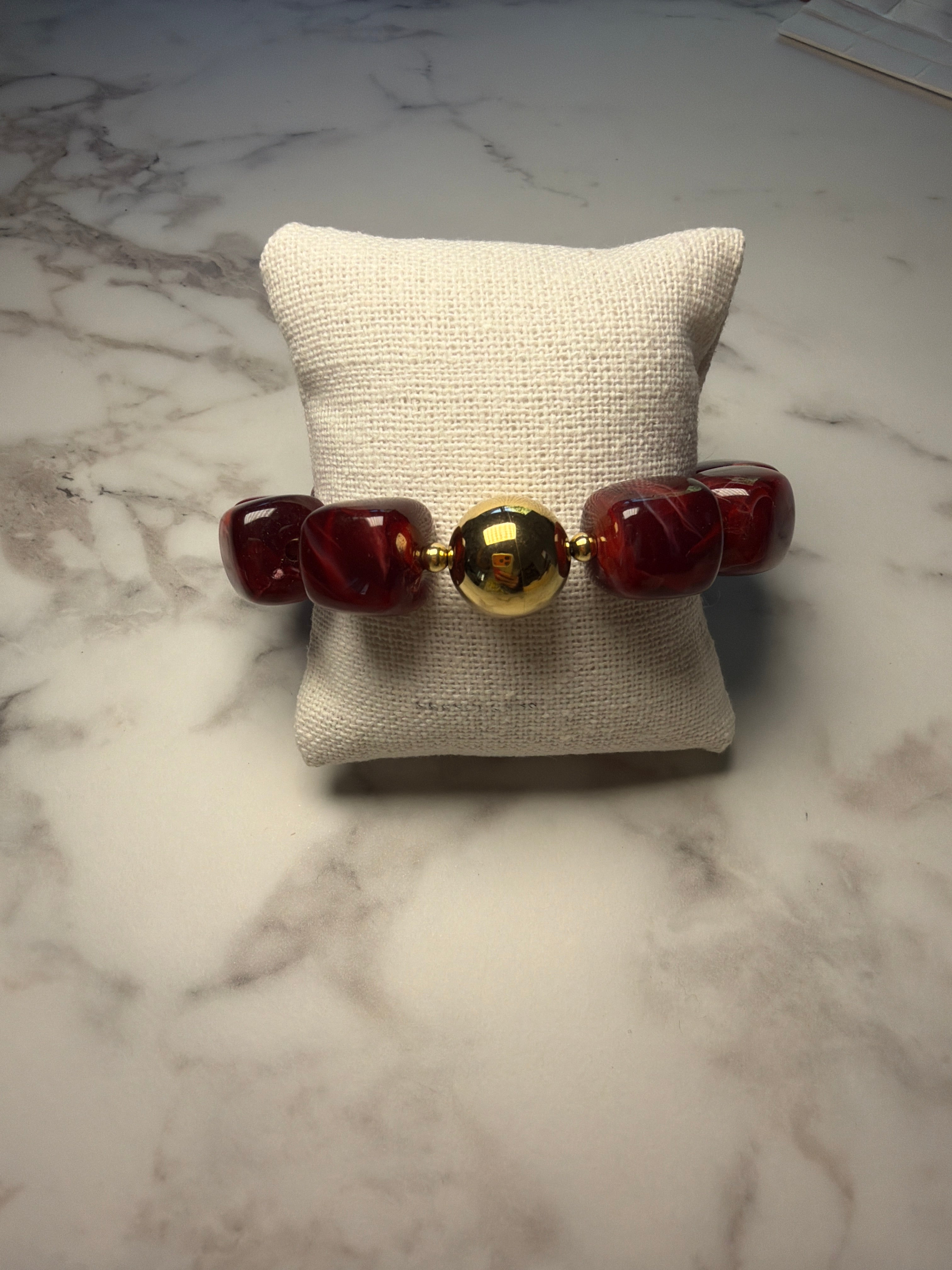 Bracelet en grosses perles