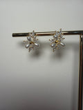 Boucles d’oreilles en strass et perles 