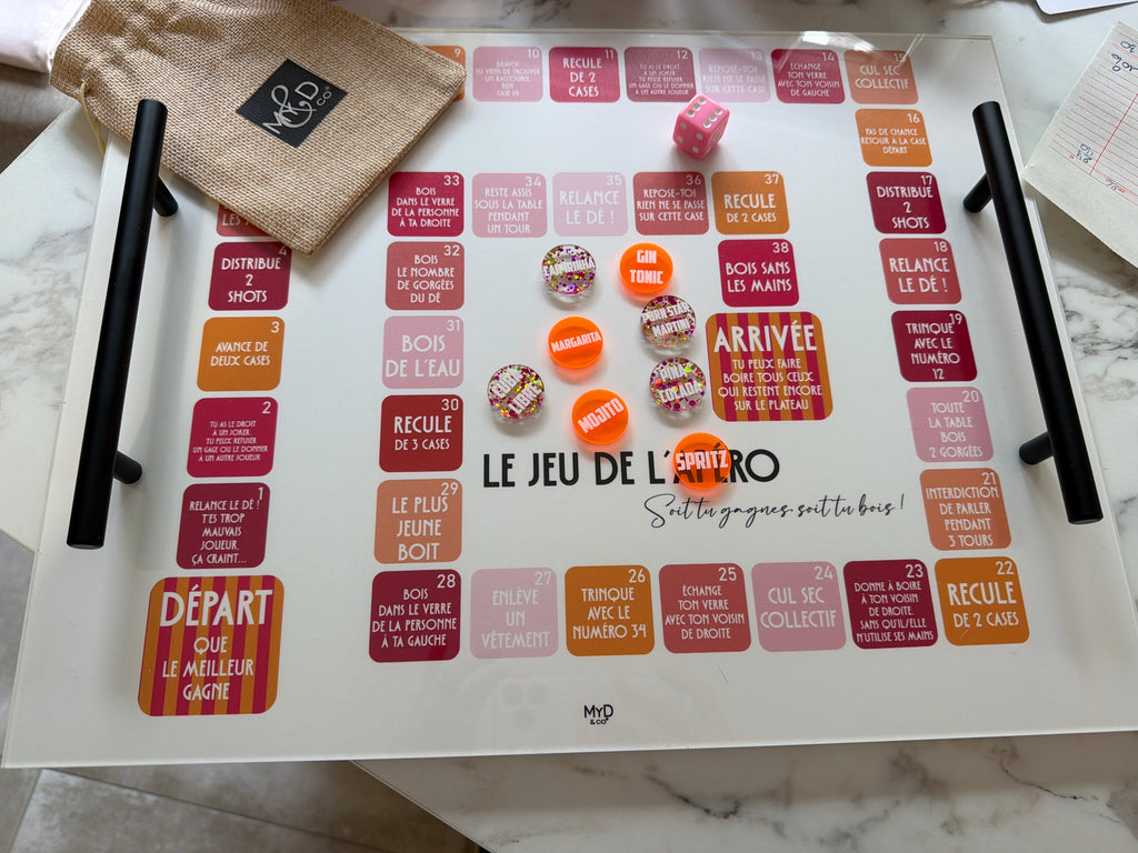 Plateau jeu – Rose