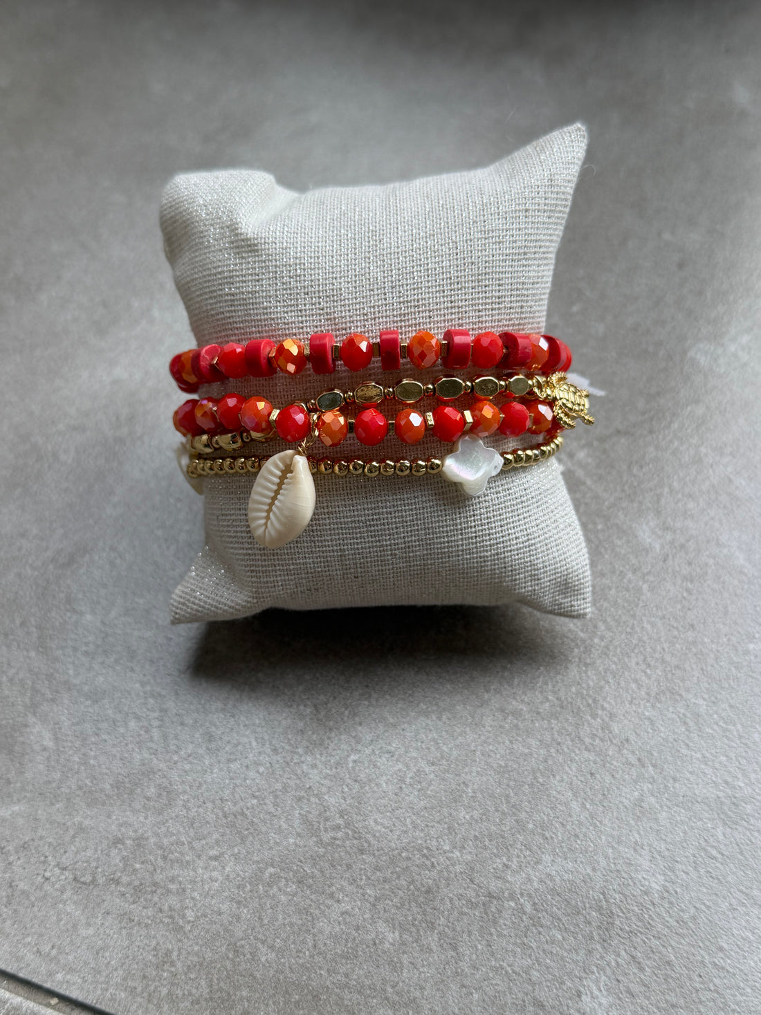 Bracelet 4 rangs en perles