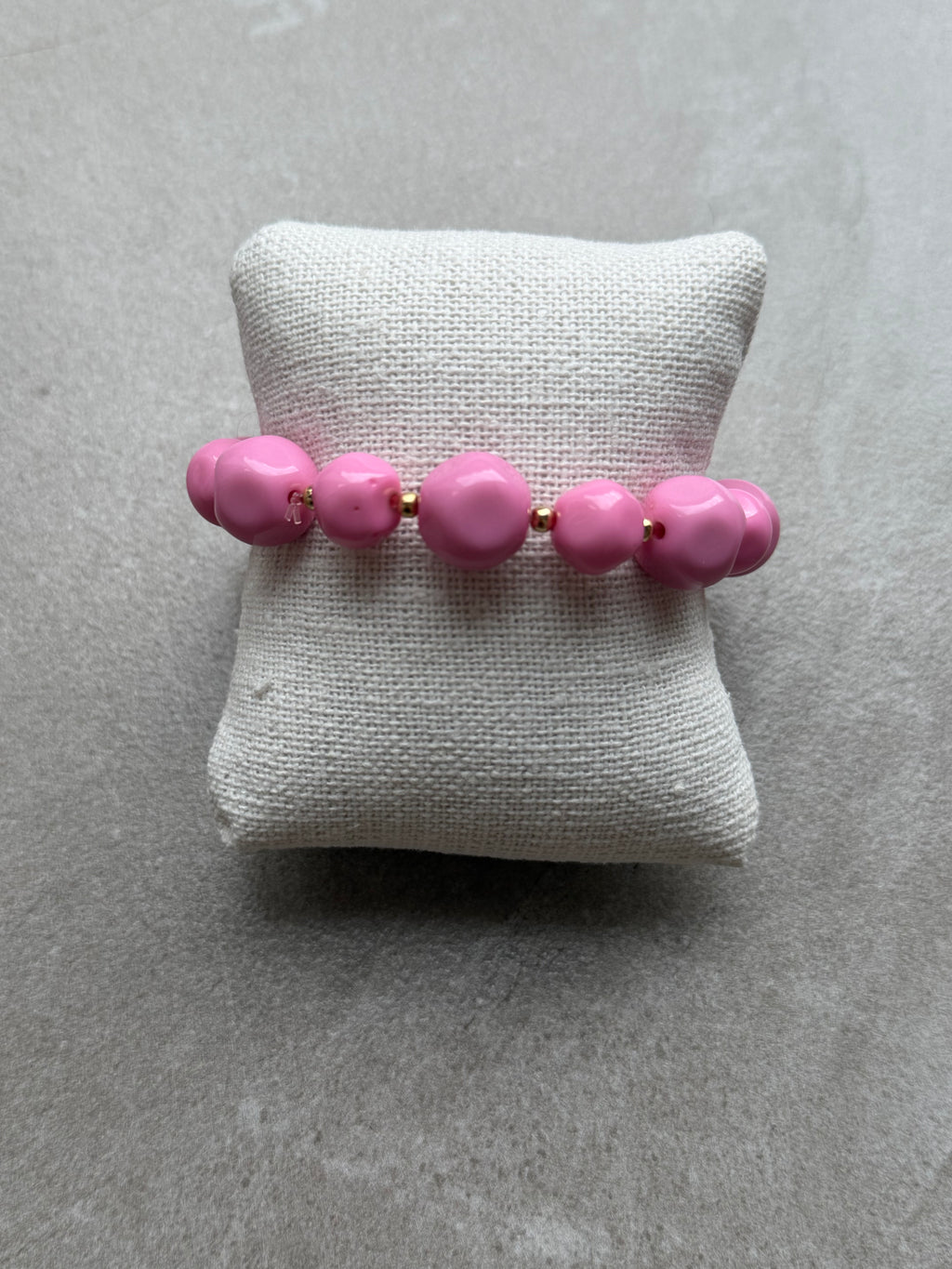 Bracelet en perles  – Rose
