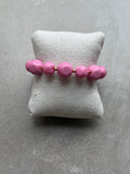 Bracelet en perles  – Rose