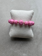 Bracelet en perles  – Rose
