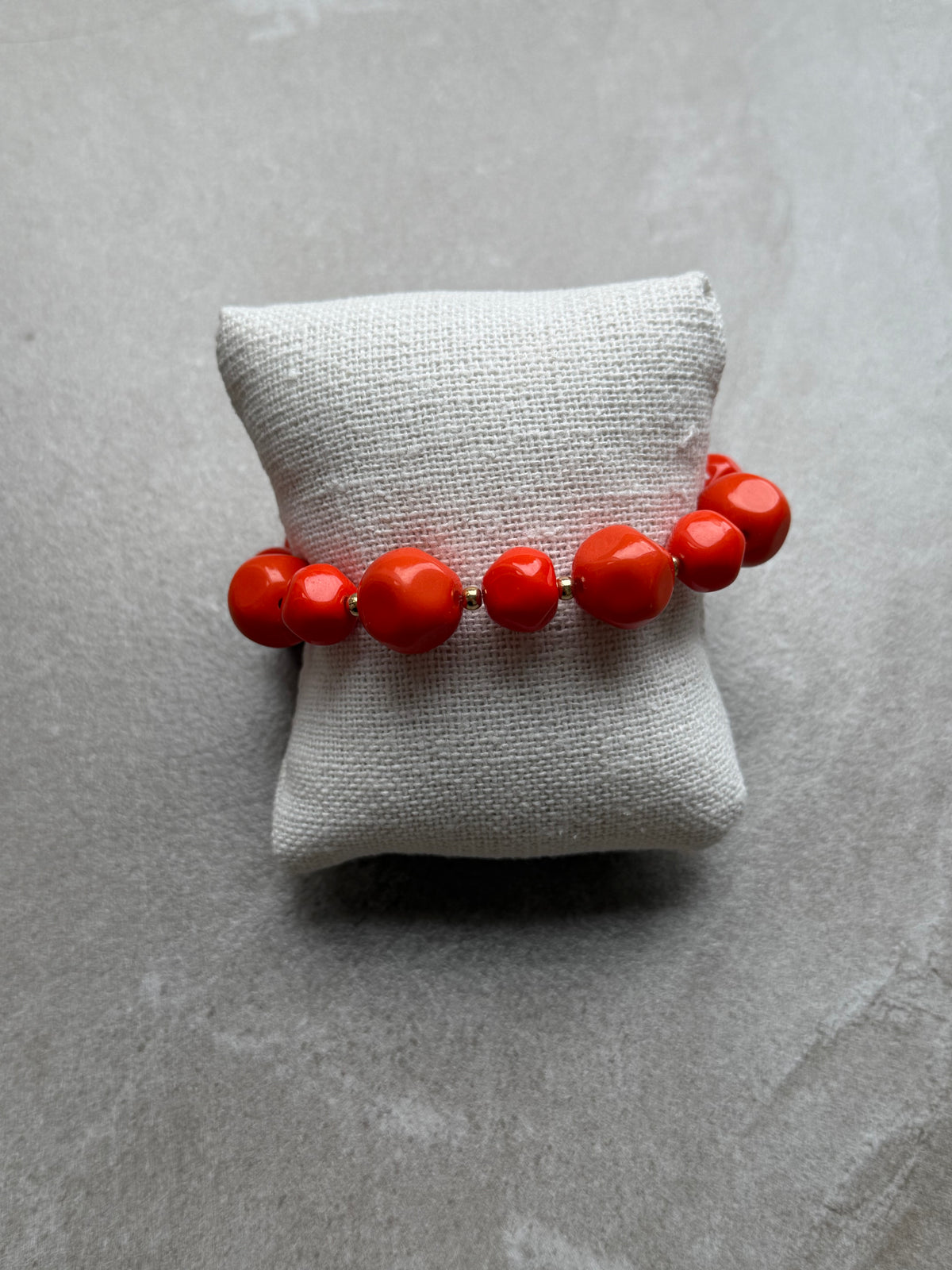 Bracelet en perles  – Orange