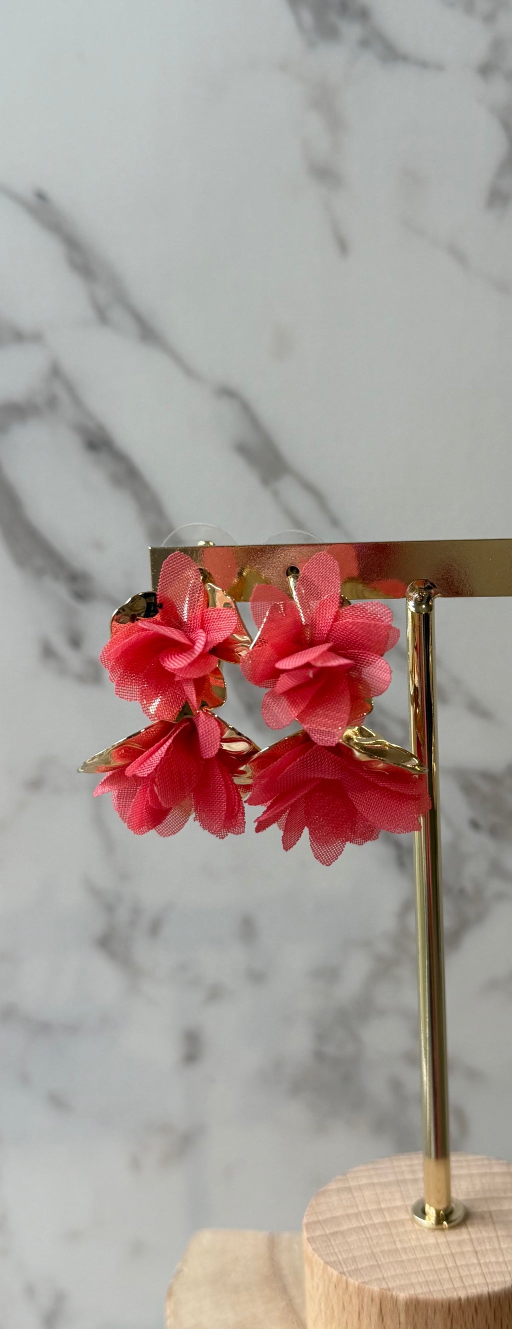 Boucles d'oreilles fleuries Margot