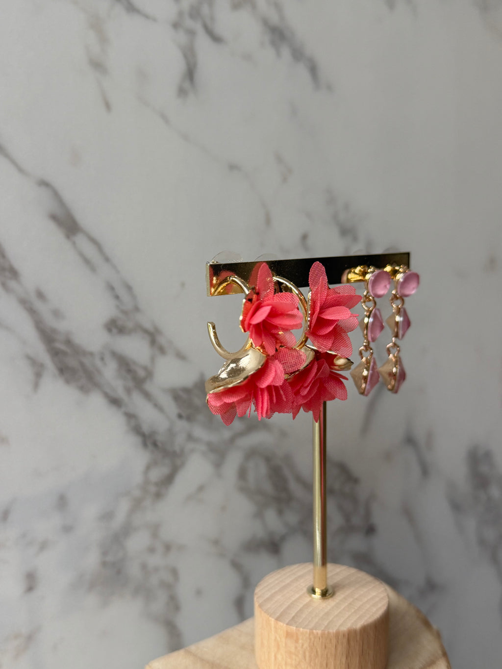 Boucles d'oreilles fleuries Margot (2)